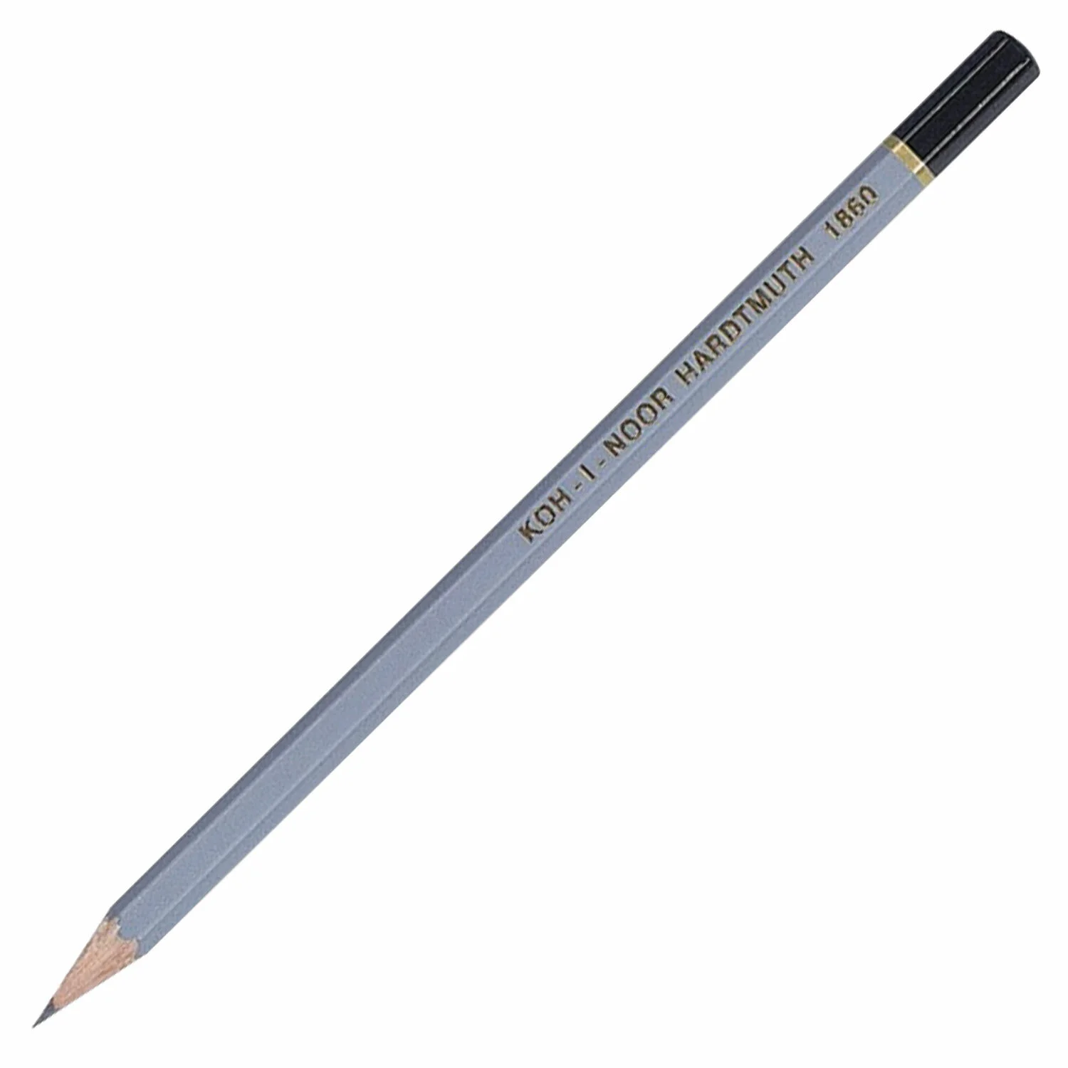Карандаш чернографитный KOH-I-NOOR 1860, 1 шт., H, корпус серый