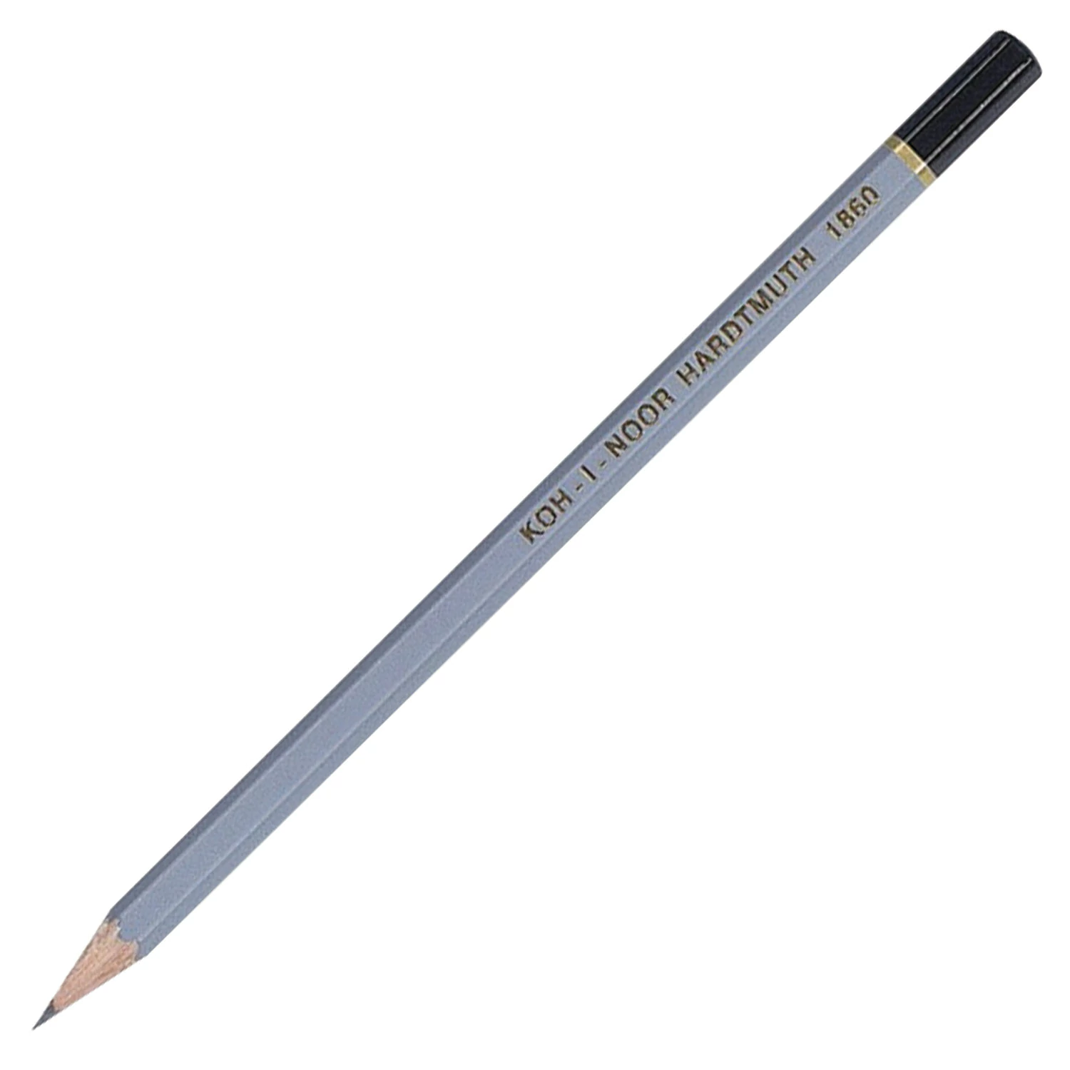 Карандаш чернографитный KOH-I-NOOR 1860, B, корпус серый, 1 шт