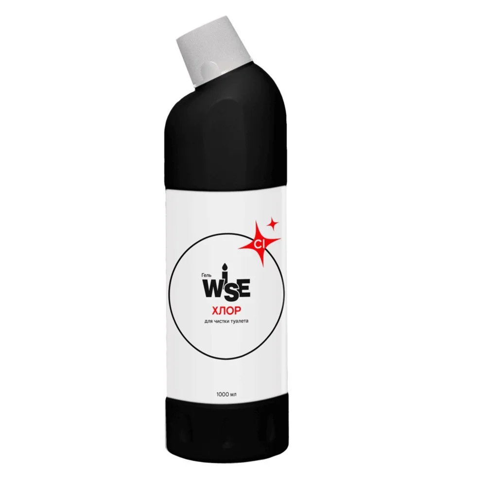 Гель для чистки туалета WISE Хлор 1л 