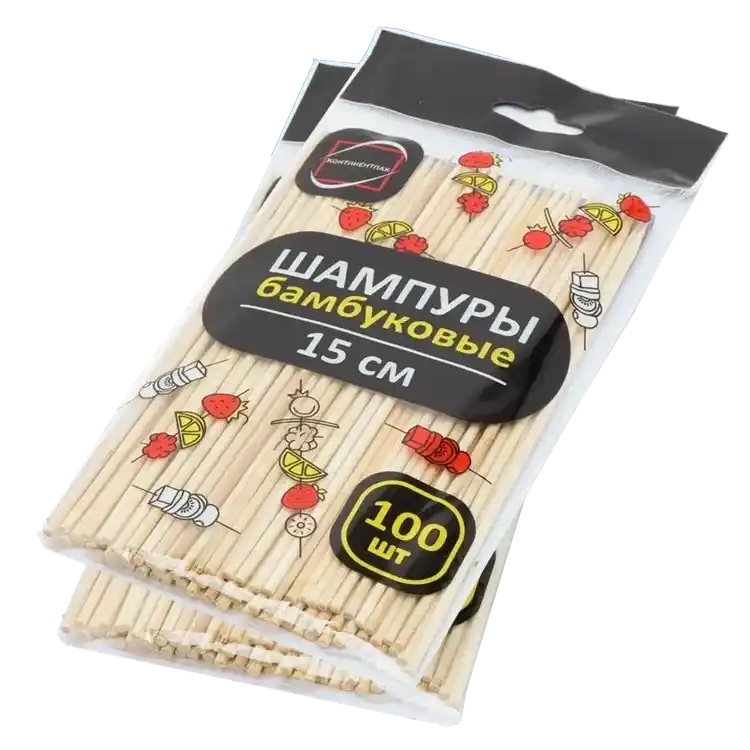 Палочки для шашлыка бамбуковые 15 см 100 шт