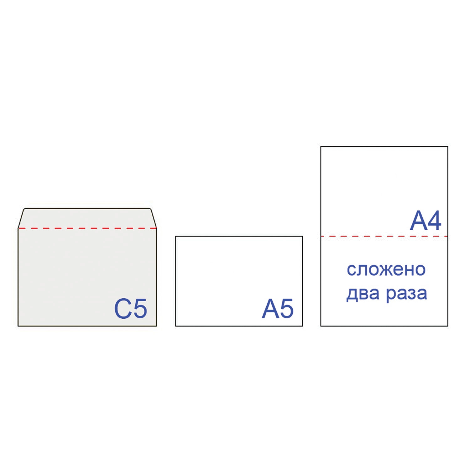 Конверты С5 (162 х 229 мм), отрывная лента, 80 г/м, внутренняя запечатка, 50 шт