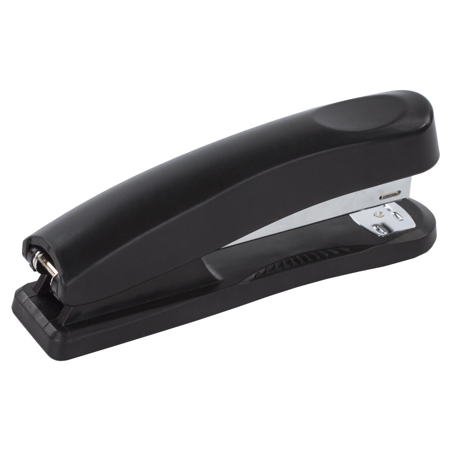 Степлер №24/6, 26/6 BRAUBERG Standard+, до 30 листов, полнозагрузочный,черный