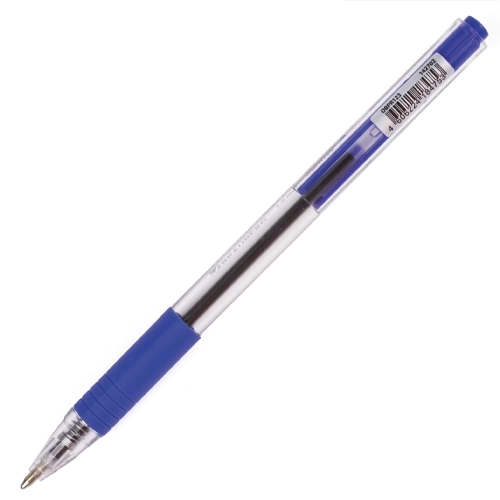 Авторучка шариковая с грипом BRAUBERG Click, чернила синие