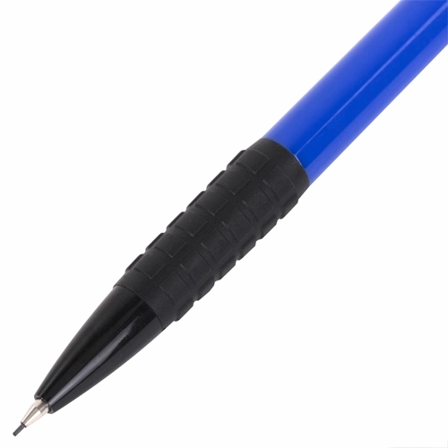 Карандаш механический 0,7 мм, BRAUBERG Comfort, ластик, резиновый грип, корпус синий