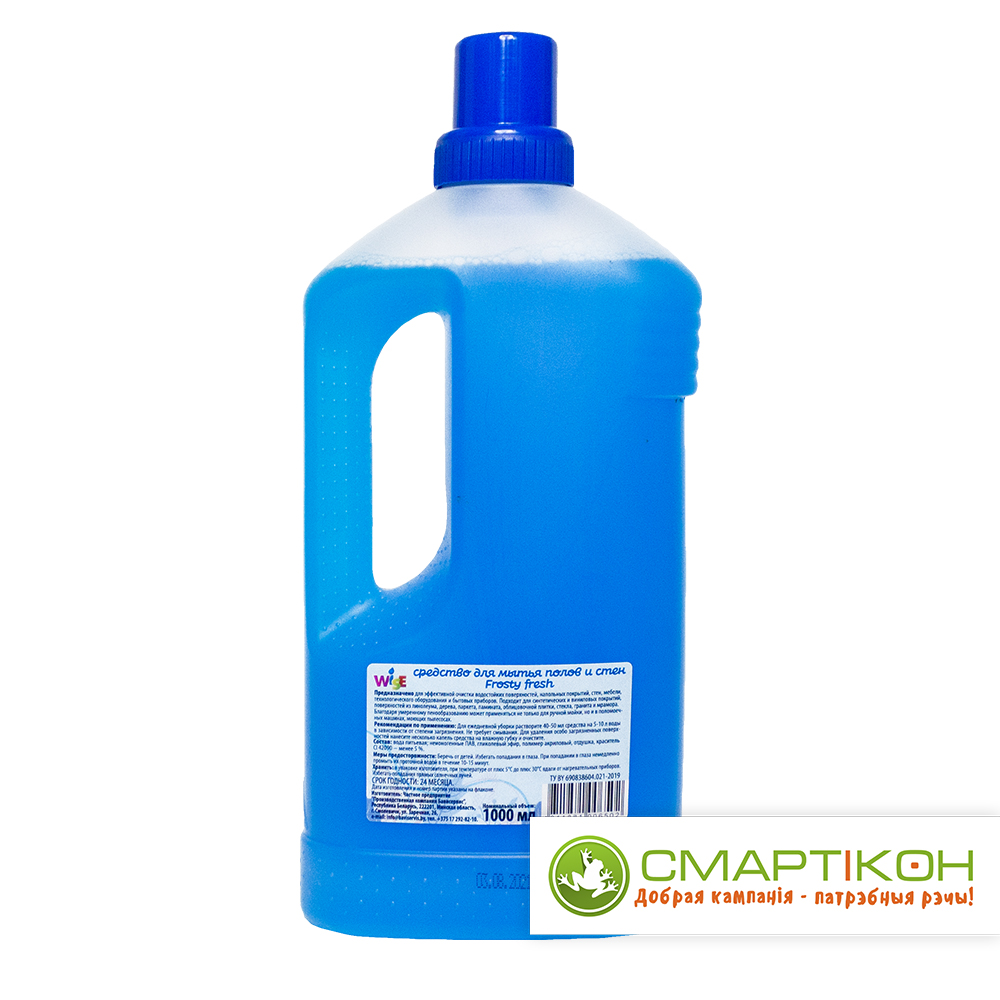 Средство для мытья полов и стен WISE Green fresh 1 л