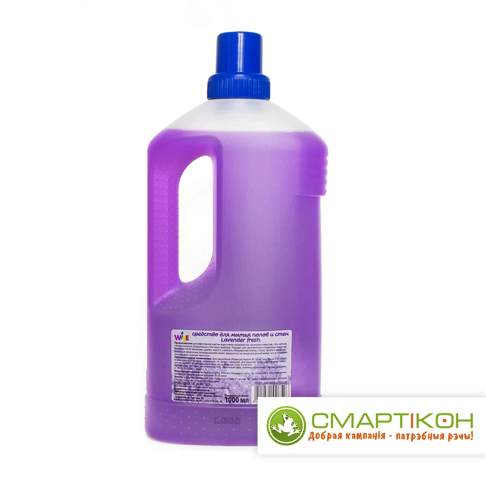 Средство для мытья полов и стен WISE Green fresh 1 л