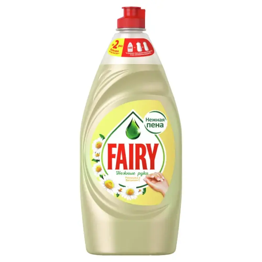 Средство для мытья посуды Fairy Нежные руки Ромашка и витамин Е 900 мл