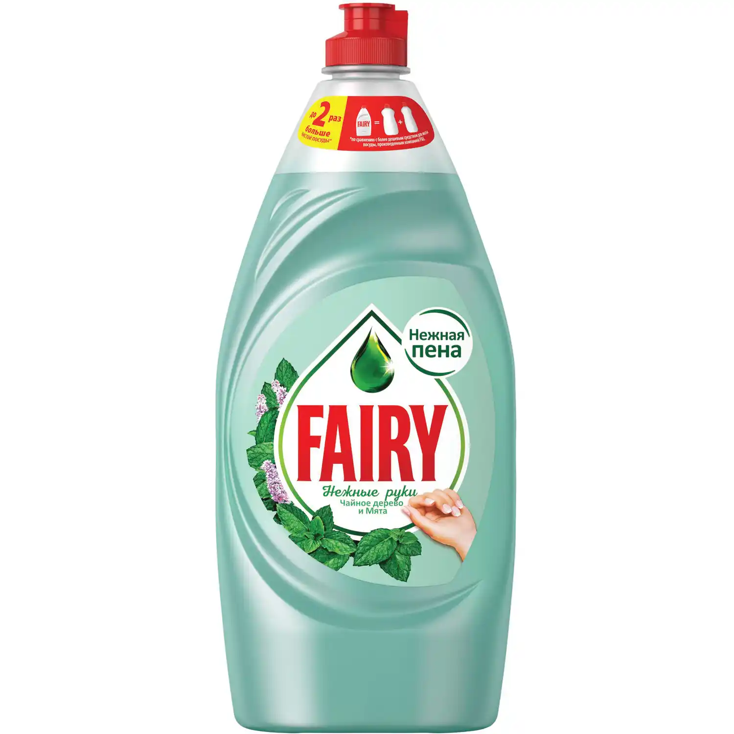 Средство для мытья посуды Fairy Нежные руки Чайное дерево и мята 900 мл