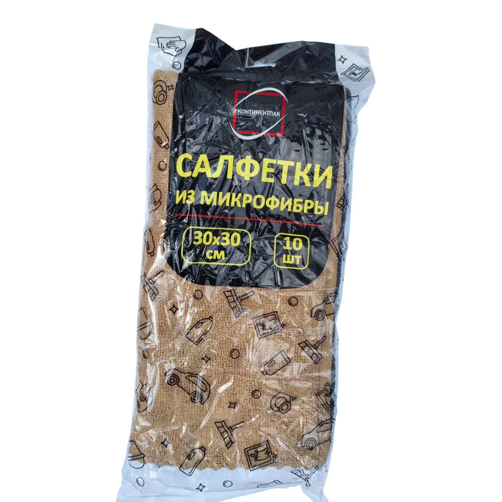Набор салфеток из микрофибры 30 х 30 см, 10 шт