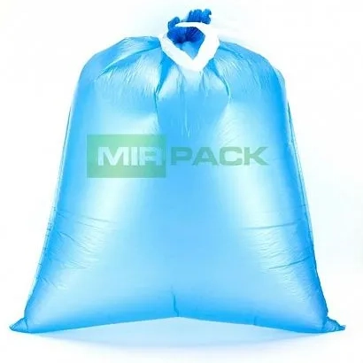 VIP Пакеты для мусора с завязками MIRPACK 35 литров 18 мкм 15 штук синие